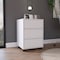 Tuhome Artemisa 3 Drawer Filing Cabinet, Four Casters, Superior Top, White ALB5974 - alternate 7